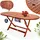 CASARIA Alabama Gartentisch 160 x 85 x 75 cm braun klappbar oval