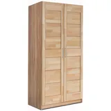 Home Affaire Drehtürenschrank HOME AFFAIRE "Triest", beige (kernbuche), B:97cm H:200cm T:60cm, Schränke, Drehtürenschrank, teilmassiv, FSC-zertifizierte Buche