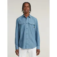 G-Star Marine Slim Hemd blau S
