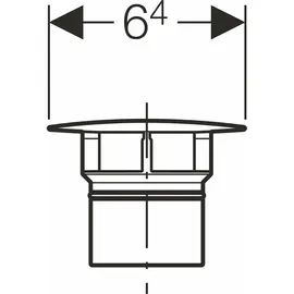 Geberit Ventilabdeckung Clou hochglanz-verchromt, 241993211
