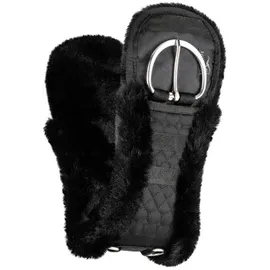 Equinate Westerngurt Classical anatomisch mit synthetischem Lammfell 65cm - 26" Schwarz