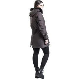 Gothicana by EMP Damen dunkelgraue Übergangsjacke leicht gefüttert mit Gehschlitz hinten L - L