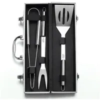 Adler Grillbesteck Set Edelstahl silber