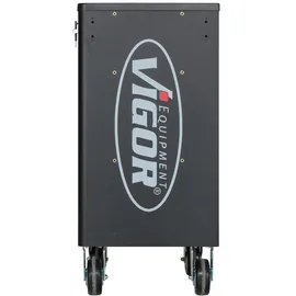 VIGOR Werkstattwagen Kunststoff 25 kg schwarz mit Sortiment