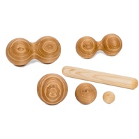 rollholz Massagegerät, Set klein Esche Made in Germany 1 St