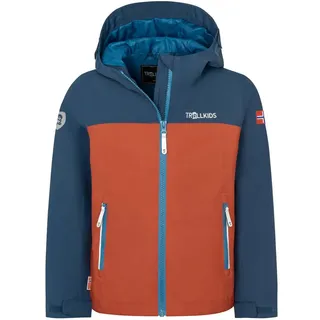 TROLLKIDS Regenjacke Telemark Blau/Rot 140