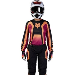 FOX 180 Ballast Damen Motocross Jersey, schwarz-rot-orange, Größe L