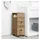 vidaXL Badschrank Schmal mit Rollen Artisan-Eiche Holzwerkstoff