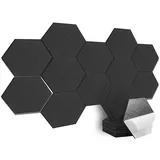 Mutig Akustikplatte Akustikplatte 12 Stück Selbstklebend Akustik Panel, (Hohe Dichte Schallschutz Wand für Wanddekoration, Schalldämmung,Akustische Behandlung Schallschutzplatten), 30×26×0.9cm schwarz