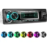 XOMAX XM-R266 Autoradio mit Bluetooth Freisprecheinrichtung, 2.USB mit Ladefunktion SD, AUX, 1 DIN