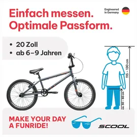 S'COOL XtriX 20 Zoll RH 25 cm grau/orange