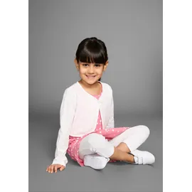 Kidsworld Bolero, Kleid & Leggings in pink / weiß), | Gr.: 128/134