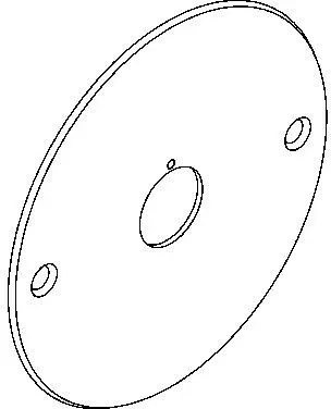 KWC Aquarotter Edelstahlabdeckplatte, AQUATIMER, D 136mm, 2000105763, 2000105763 2000105763