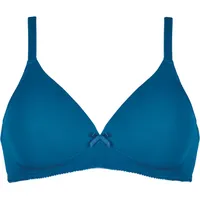 NATURANA Naturana® Soft-BH ohne Bügel mit Schale [Cup A-D] Optimaler Sitz & maximaler Halt Dank Schnittführung & Breiten Trägern I 75 Mykonos Blue B - 75B