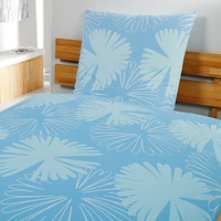 BettwarenShop Kissenbezug einzeln 80x80 cm | meeresblau  Hotelbettwäsche Doro