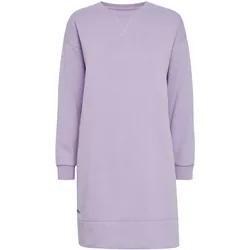 Sweatkleid OXMO "Sweatkleid OXHolly", Damen, Gr. M, N-Gr, lila (sand verbena), Obermaterial: 55% Polyester PES. 45% Baumwolle CO., Kleider Sweatkleid