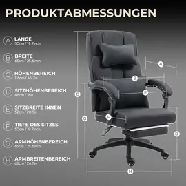 luxuskollektion Ergonomischer Chefsessel mit Fußstütze und atmungsaktivem