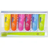 Curaprox Be You Zahnpasta Probierpack – 6x10 ml Geschmacksset | Sanfte Aufhellung mit Enzymen & frischer Atem | inkl. CS 5460 Ultra Soft Zahnbürste | Vegan, SLS-frei | Schweiz
