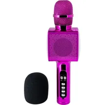 Bigben Interactive Bigben Bluetooth portabler Lautsprecher Party Mic Mikrofon LED pink AU387063