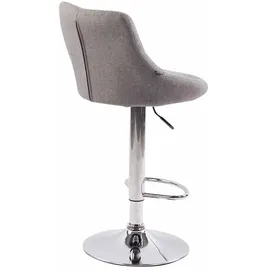 CLP 2er Set Barhocker Lazio Stoff grau