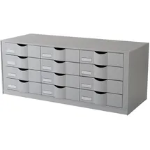 Paperflow Sortierstation 9H444L2.02 85,7x32,9x34,2cm 12Fächer grau