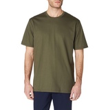 Trigema Herren T-Shirt aus Baumwolle 637202, Khaki, M