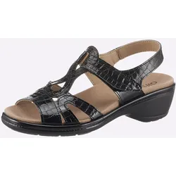 Sandale CLASSIC, Damen, Gr. 41, schwarz, Lackleder, Schuhe