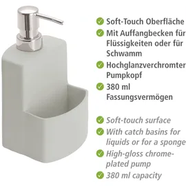 Wenko Seifenspender Festival 380ml Grau