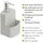 Wenko Seifenspender Festival 380ml Grau