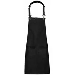 Latzschürze Canvas zwei Taschen Fb. schwarz : 100% Baumwolle 16oz. : schwarz