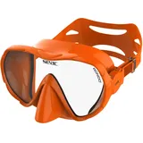 SEAC Rondò, Rahmenlose Tauch- Und Schnorchelmaske Mit Silikonglasscheibe, Reduziertes Volumen, Hydrodynamisch, Ultraleicht, Orange