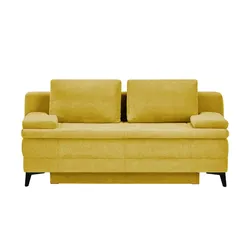 Schlafsofa Boxspring Ciri ¦ gelb ¦ Maße (cm): B: 200 H: 93 T: 107