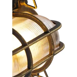 QAZQA Nautica 0 E27 Oval Gold/Aluminium