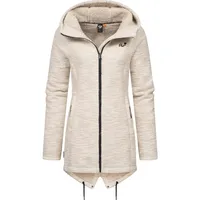 Ragwear Damen weiche Strickjacke Übergangsjacke mit Teddy-Fleece Wingi Melange