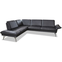 himolla Ecksofa Monheim Leder Nero