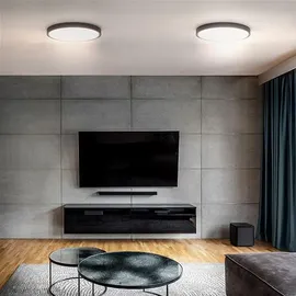 SOLIGHT LED Deckenleuchte schwarz