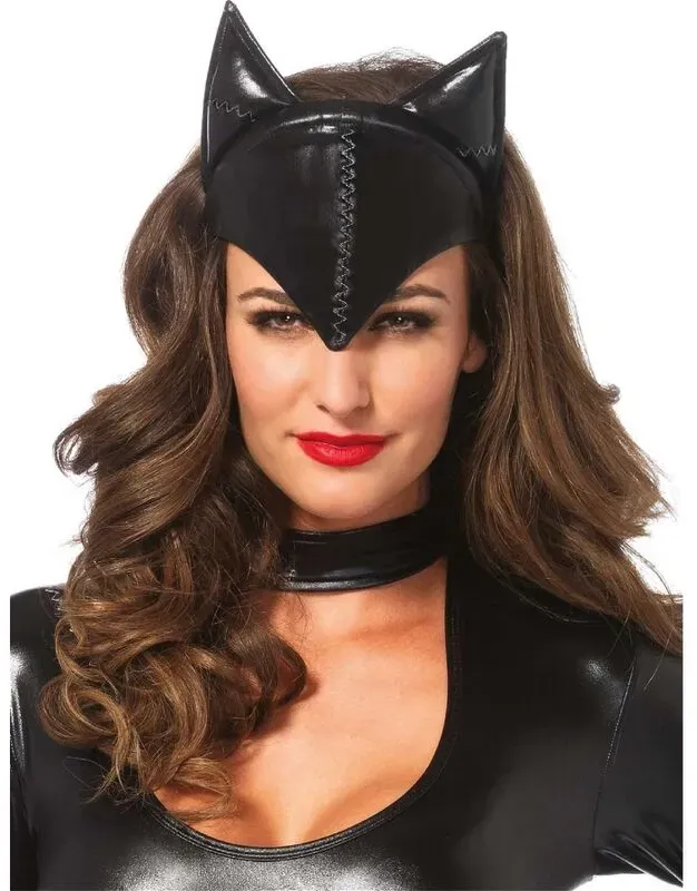 LEG AVENUE - CAT WOMAN MASKE SCHWARZ