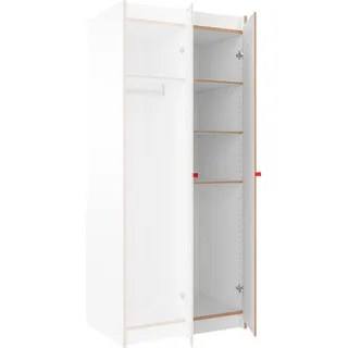 Tojo Mehrzweckschrank TOJO "steh", weiß, B:38cm H:180cm T:55cm, MDF, Schränke, als Grund- und Anbaumodul für individuelle Erweiterungen