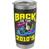 Zurück zu den 2010er Jahren, Vintage Twenty-Tens, Retro 2010 Doppelwandiger Edelstahl-Thermobecher
