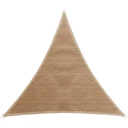 Sonnensegel WINDHAGER "Capri Dreieck", grün (schilf), B:500cm T:500cm, Polyethylen, Sonnensegel, 5x5x5m, schilf