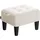Songmics Sitzhocker Samt 0 x 0 x 0 cm cappuccinobeige/tintenschwarz