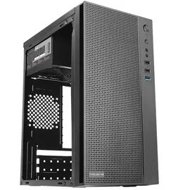 Tacens Anima AC5500, Kompaktes Micro ATX PC Gehäuse, Front-Mesh Kühlung, 500W Netzteil, USB 3.0, Schwarz