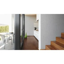 A.S. Création Vliestapete Gewebeoptik Grau-Weiß FSC®
