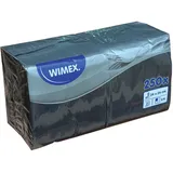 WIMEX [250 Cocktail-Servietten 2-lagig, ca. 24x24cm schwarz