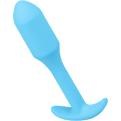 Analplug aus Silikon, 9,7 cm, hellblau