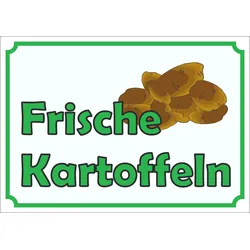 Werbeaufkleber Aufkleber Kartoffeln A6 (105x148mm)