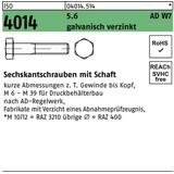 Bufab Sechskantschraube ISO 4014 Schaft M12x 50 5.6 W7 galv.verz.