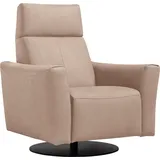 Egoitaliano Sessel »Blues Designsessel, Loungesessel,« drehbar, inkl. manuelle Relaxfunktion durch Push-Back-Mechanismus, weiß