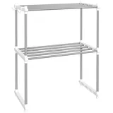 vidaXL Mikrowellenregal 51x27x63 cm Weiß