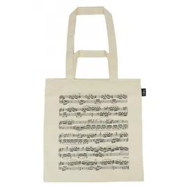 mugesh Tragetasche Notenzeilen beige 40 x 37 cm